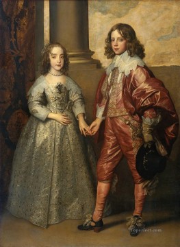  princess Canvas - William II Prince of Orange and Princess Henrietta Mary Stuart Baroque court painter Anthony van Dyck